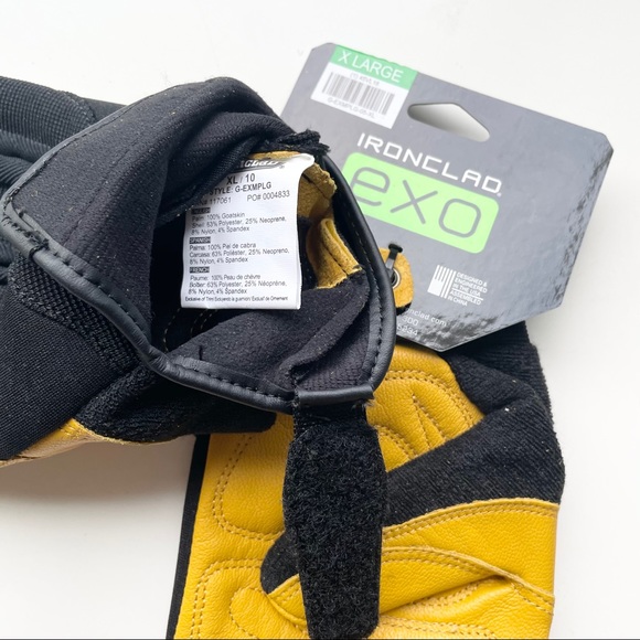 Ironclad Exo Men’s Extra Large Leather Gloves - Picture 5 of 5